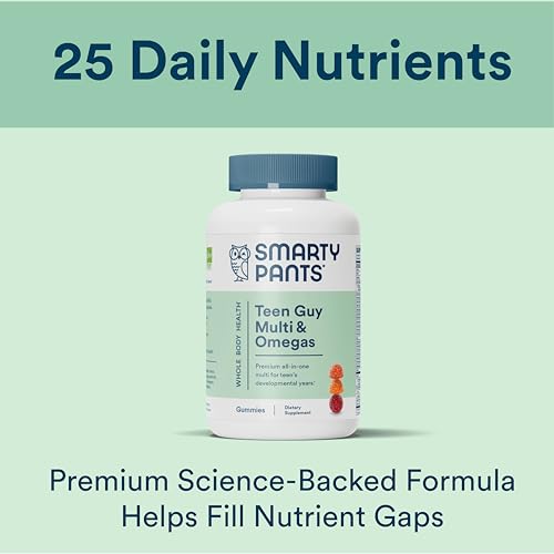 SmartyPants Teen Guy Multivitamin Gummies: Omega 3, 120 - Image 4