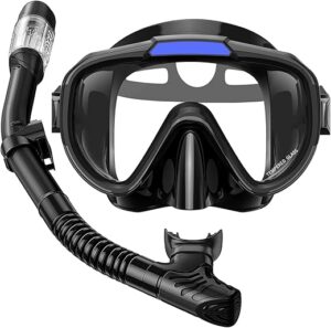 Seovediary Snorkel Gear Anti-Fog Panoramic Mask Kit
