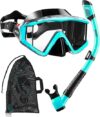 Aegend Snorkeling Gear Dry Snorkel Set Panoramic View