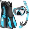 WONDSY Snorkeling Gear Set With Mask And Fins