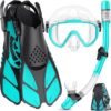 Ubekezele Snorkeling Gear Set With Mask, Snorkel, Fins