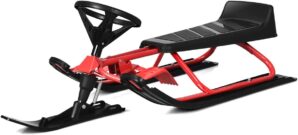 Goplus Snow Racer Sled With Steering Wheel
