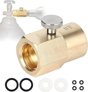 Farwind Soda Refill CO2 Cylinder Kit, Gold