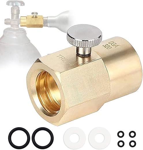 Farwind Soda Refill CO2 Cylinder Kit, Gold
