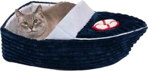 Furhaven Soft & Cozy Cat Bed With Toy
