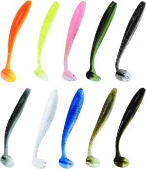HEXJOZEI Soft Fishing Lures Kit, 100PCS/50PCS