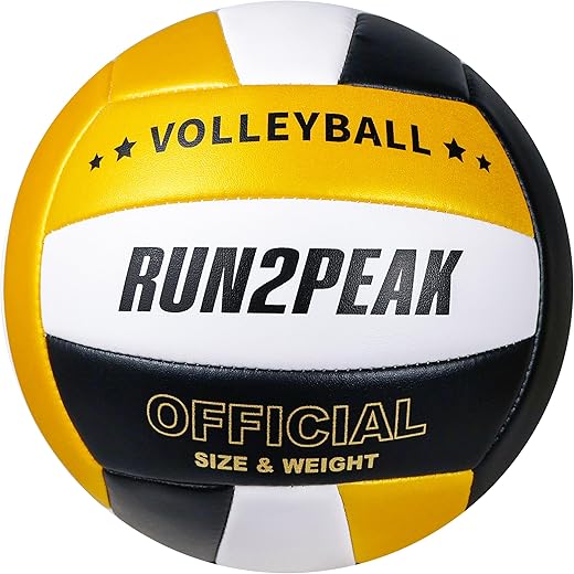 RUN2PEAK Soft Volleyball Ball Official Size 5