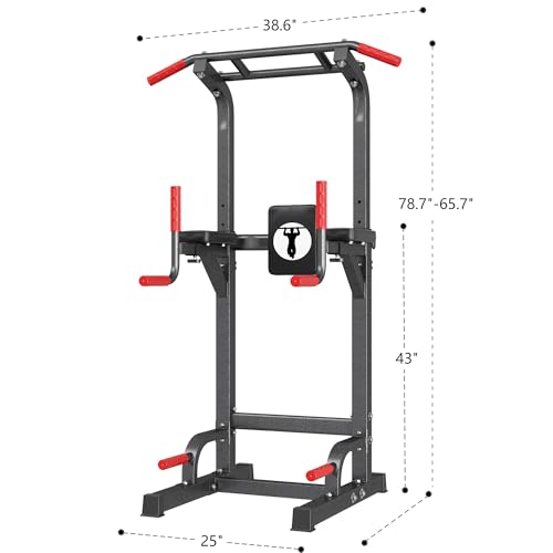 SogesPower Power Tower Adjustable Height Dip Station 330LBS - Image 2