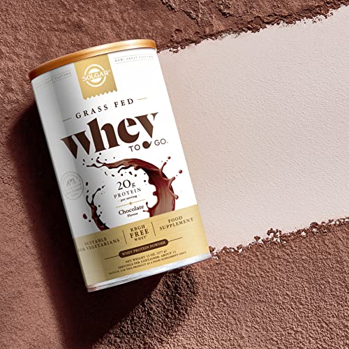 SOLGAR Grass Fed Whey Protein Powder Chocolate - Image 3
