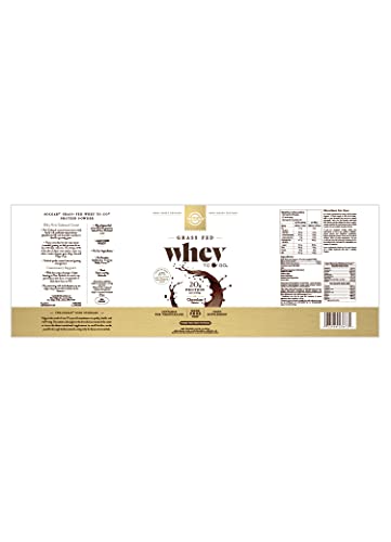 SOLGAR Grass Fed Whey Protein Powder Chocolate - Image 4