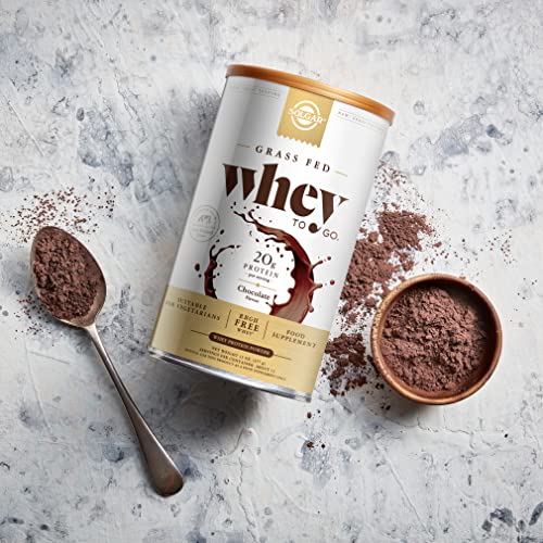 SOLGAR Grass Fed Whey Protein Powder Chocolate - Image 2