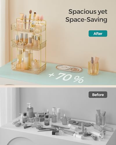 SONGMICS Makeup Organizer, 3-Tier Skincare Countertop - Image 4
