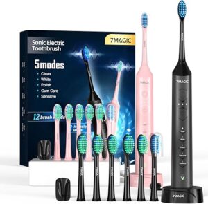 7MAGIC Sonic Electric Toothbrush, 5 Modes