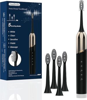 OasiSmile Sonic Electric Toothbrush With 4 Heads