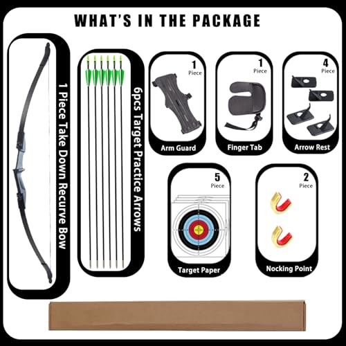 SOPOGER Archery Bow And Arrow Set - Takedown Recurve Bows - Image 2
