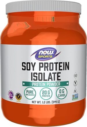 NOW Foods Soy Protein Isolate, Unflavored Powder, 1.2-Pound