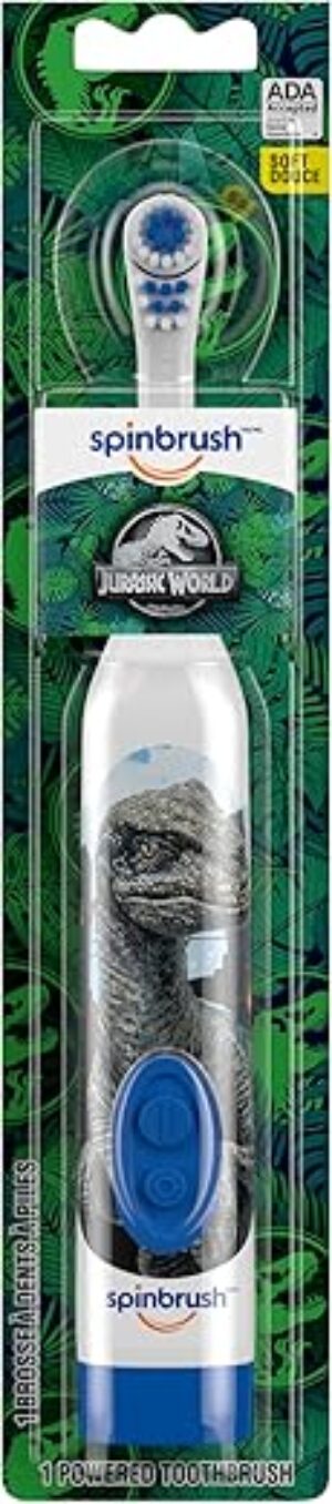 Arm & Hammer Spinbrush Kids Toothbrush, Jurassic World