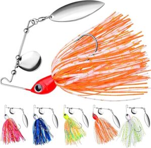 BAIKALBASS Spinnerbait Fishing Lure Kit, Swimbait 5pcs
