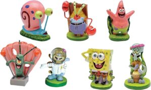 Penn-Plax Spongebob 7-Piece Aquarium Ornament Set
