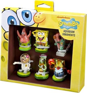 Penn-Plax Spongebob Mini Aquarium Ornament Set