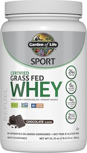 Garden of Life Sport Whey Protein Powder Chocolate, 24g