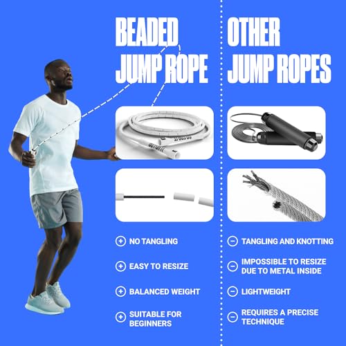SPORTBIT Professional Beaded Jump Rope For Fitness - Image 5