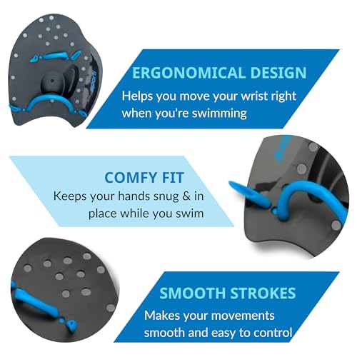 Sporti Power Swim Paddles For Lap Swimming - Image 3