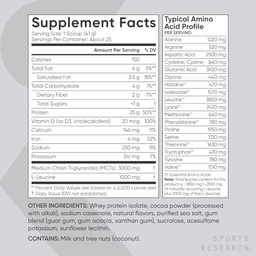 Sports Research Creatine Monohydrate, Electrolytes Packets, Chocolate Whey Protein - Image 3