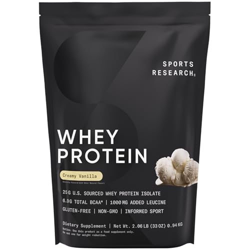 Sports Research Creatine Monohydrate & Vanilla Whey Protein Duo - Image 4