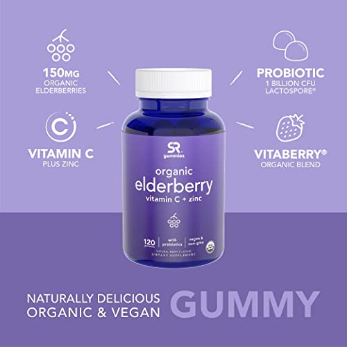 Sports Research Elderberry Gummies with Vitamin C & Zinc - Image 2