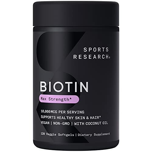 Sports Research Vegan Biotin 10,000 mcg Softgels, Omega 3 Fish Oil 1250 mg, Vitamin D3 + K2 Softgels - Image 2