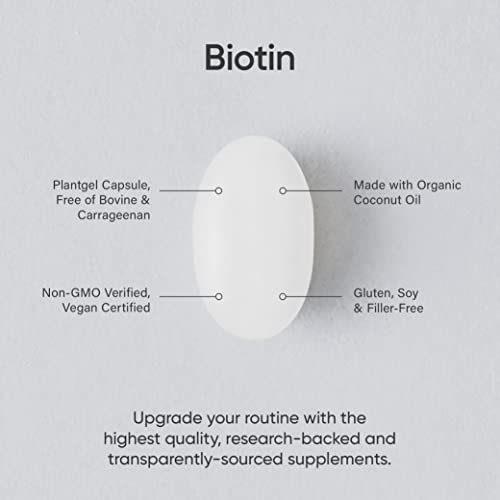 Sports Research Vegan Biotin 10,000 mcg Softgels, Omega 3 Fish Oil 1250 mg, Vitamin D3 + K2 Softgels - Image 3