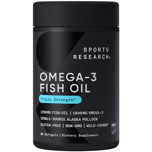 Sports Research Vegan Biotin 10,000 mcg Softgels, Omega 3 Fish Oil 1250 mg, Vitamin D3 + K2 Softgels - Image 4