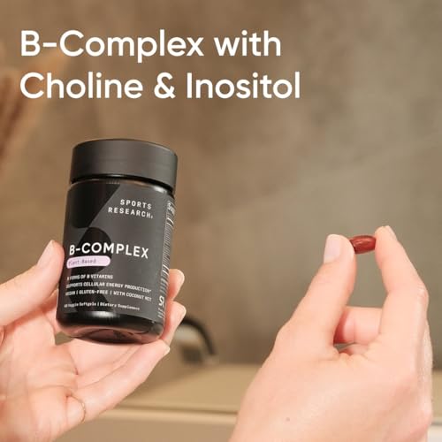 Sports Research Vitamin B-Complex Plant-Based Softgels - Image 5