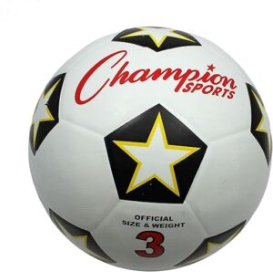 Champion Sports Sports Rubber Cover Soccer Ball