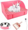 WEWAYKGJ Square Small Animal Litter Box With Bowl