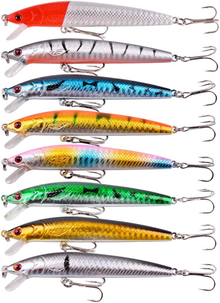 Aorace Squid Laser 3D Minnow Fishing Lures