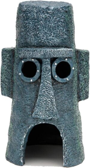 Penn-Plax Squidward’s Easter Island Home Ornament – Large