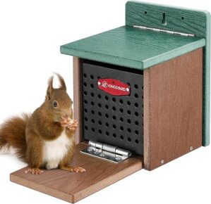 Kingsyard Squirrel Feeder Box, Recycled Plastic, Weather-Proof