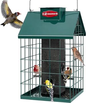 Kingsyard Squirrel Proof Metal Mesh Bird Feeder