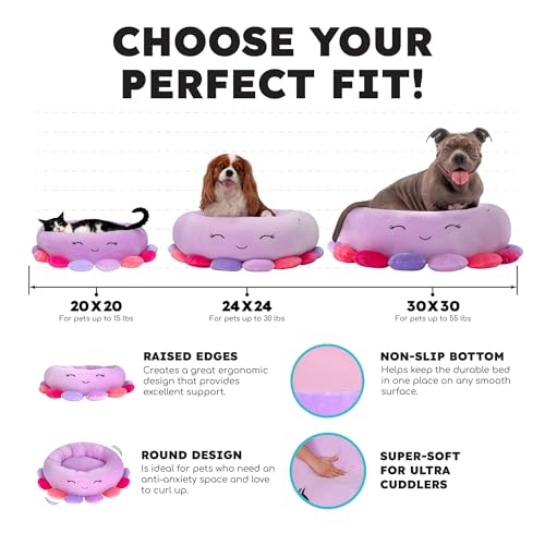 Squishmallows 24-Inch Winston Owl Plush Pet Bed - Image 5