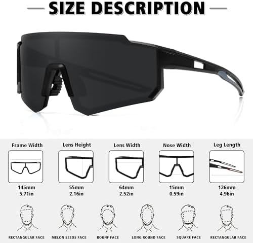 STORYCOAST Polarized Sports Sunglasses UV400 Protection - Image 3