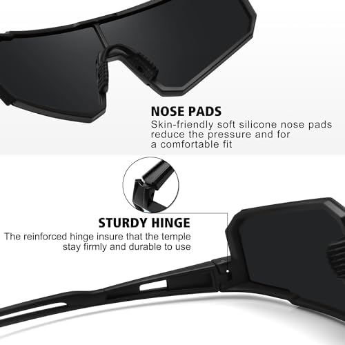 STORYCOAST Polarized Sports Sunglasses UV400 Protection - Image 4
