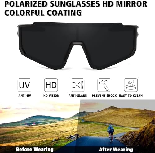 STORYCOAST Polarized Sports Sunglasses UV400 Protection - Image 2