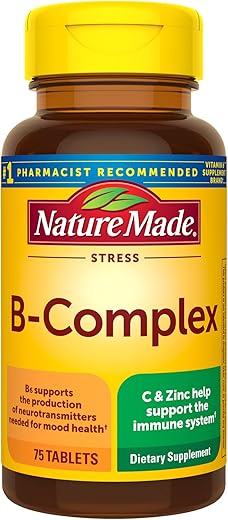 Nature Made Stress B Complex With Vitamin C & Zinc, 75 Tablets