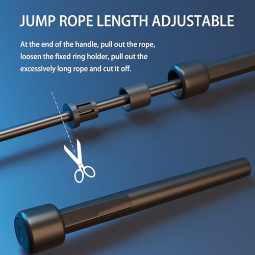 Sufeasdf Adjustable Tangle Free Jump Rope Set - Image 3