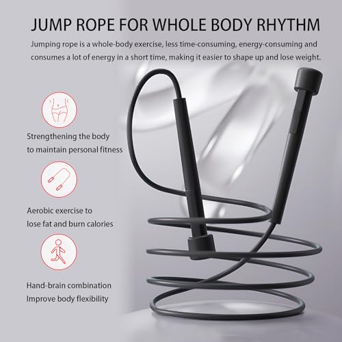 Sufeasdf Adjustable Tangle Free Jump Rope Set - Image 5