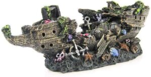 Penn-Plax Sunken Split Ship Aquarium Decoration