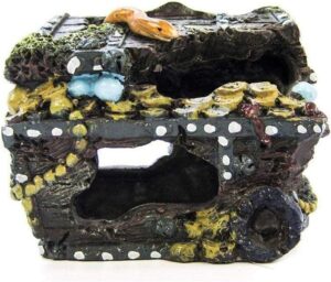 Penn-Plax Sunken Treasure Chest Aquarium Decoration RR848
