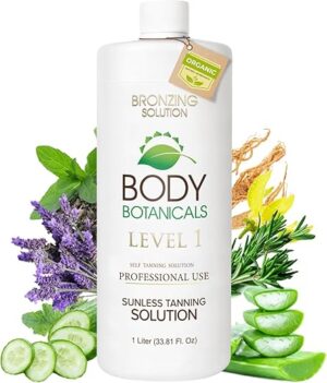 Body Botanicals Sunless Tanning Spray Tan Solution, 33.8 Fl Oz